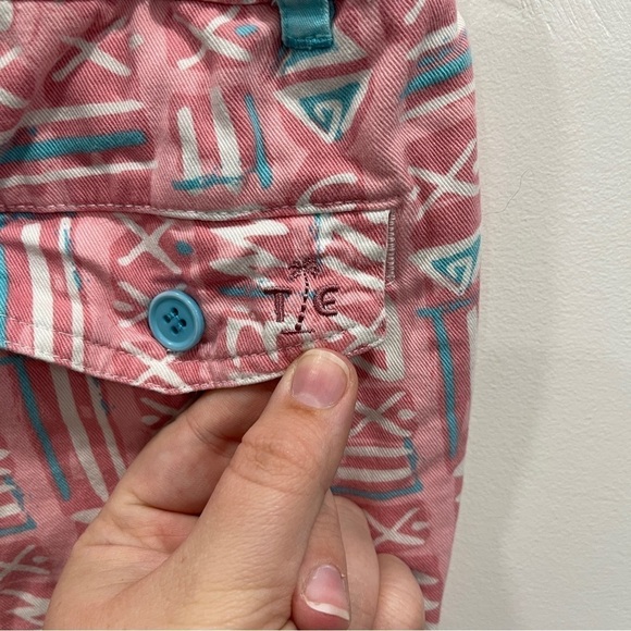 Tipsy Elves Printed Shorts Pink Size Medium - Picture 6 of 8